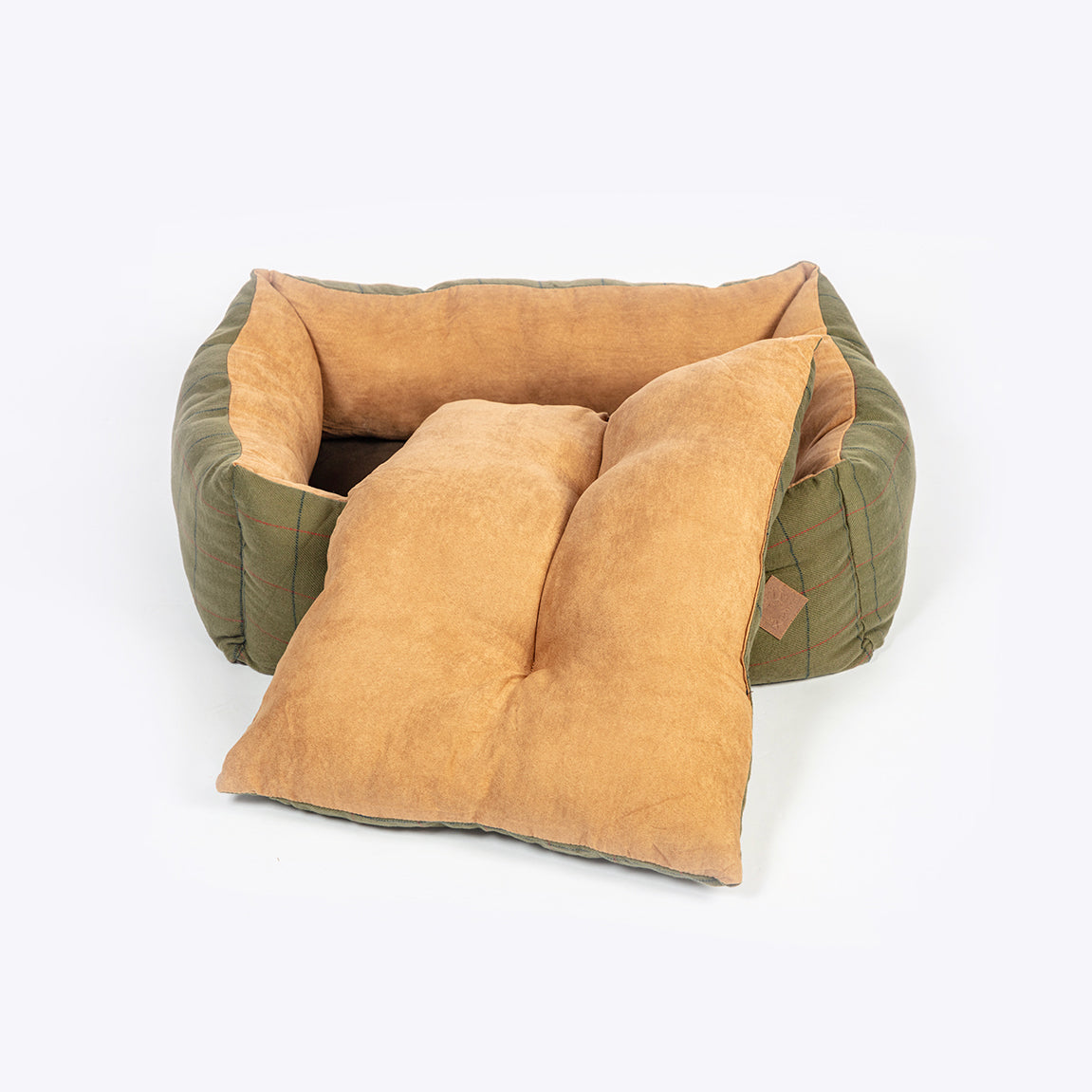 Danish Design "Green Tweed" Snuggle Dog Bed