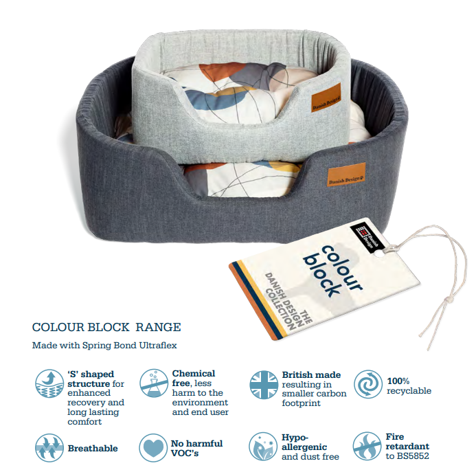 Danish Design "Colour Block" Luxury Slumber Bed