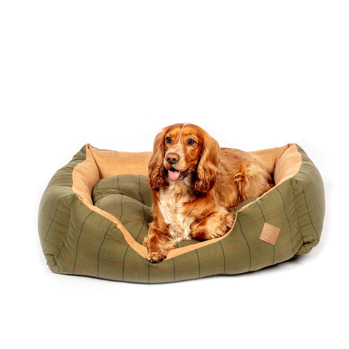 Danish Design "Green Tweed" Snuggle Dog Bed