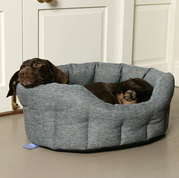 P&L Premium Heavy Duty Oval Basket Weave Dog Bed